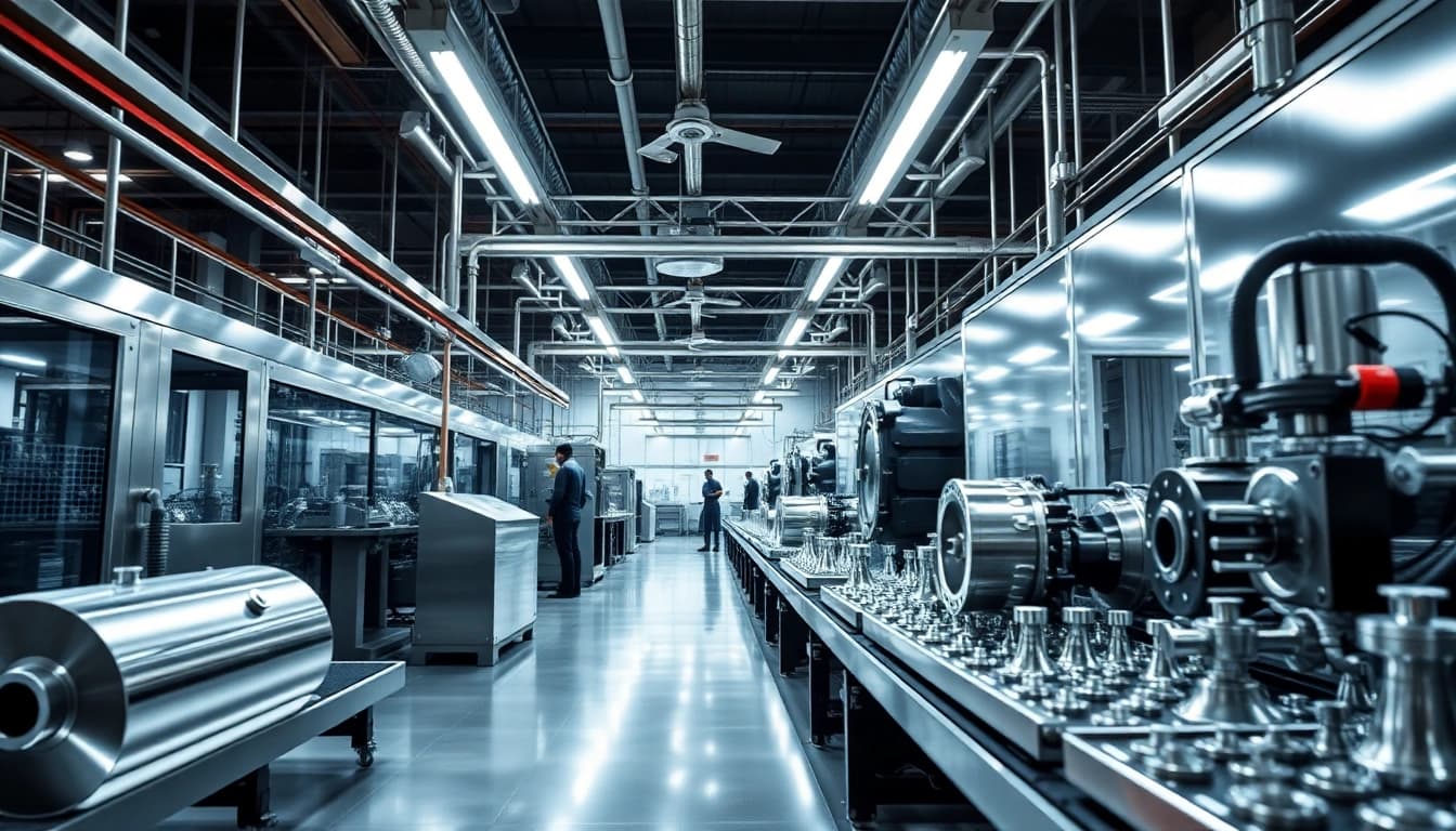 Nickel chrome plating Malaysia showcased in a professional manufacturing facility with advanced machinery.