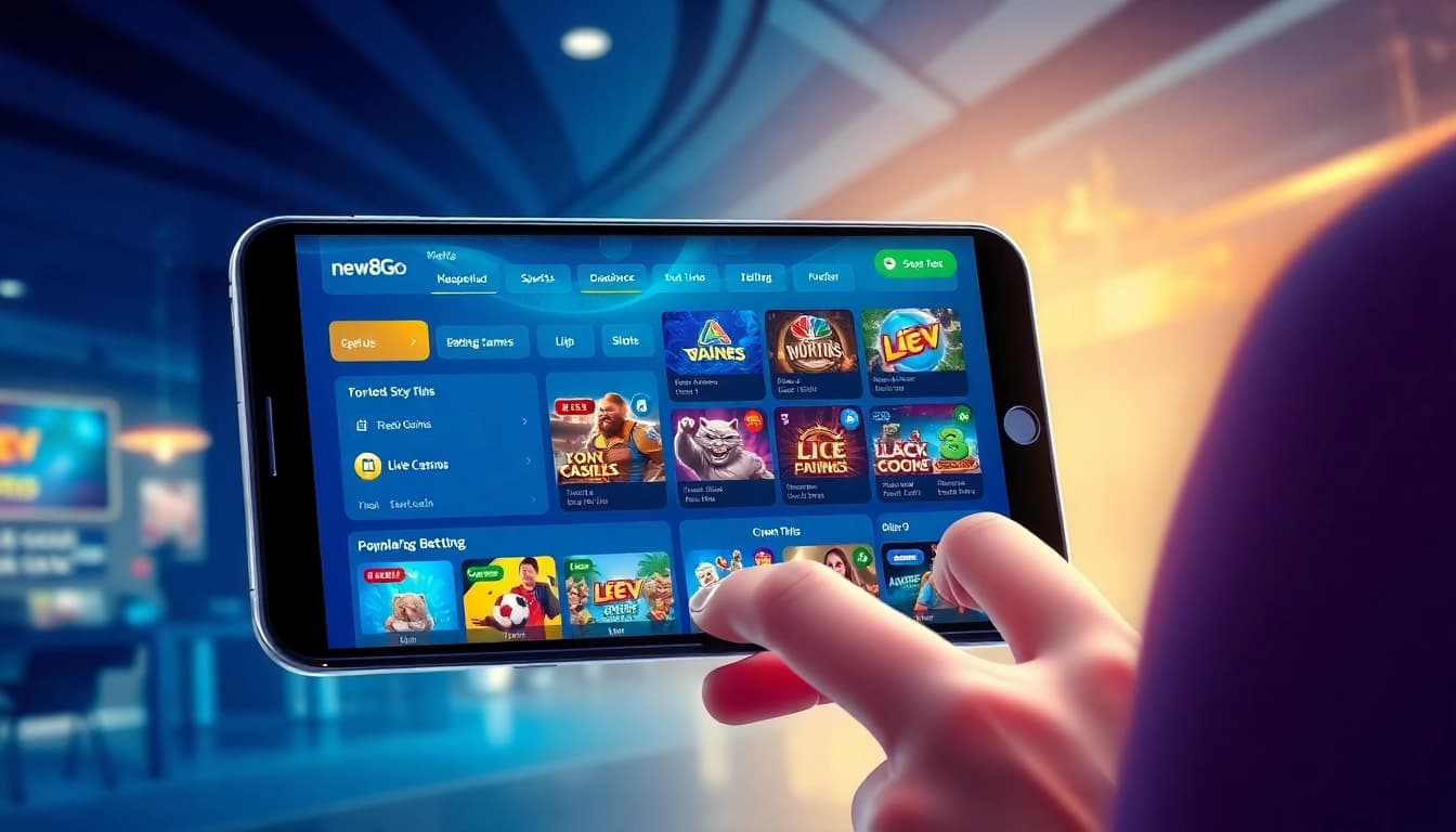 Engaging online betting interface showcasing new88go.com with sports betting and live casino options.