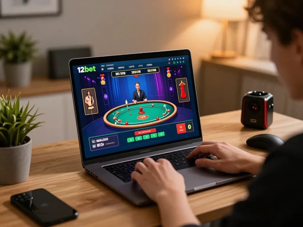 Trò chơi hấp dẫn trên 12bet với giao diện nhà cái trực tiếp và kế hoạch chiến lược trong một không gian ấm cúng tại nhà