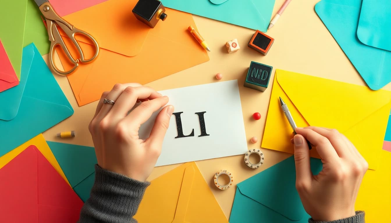 Apply cheap large letter stamps to create fun, personalized envelopes.