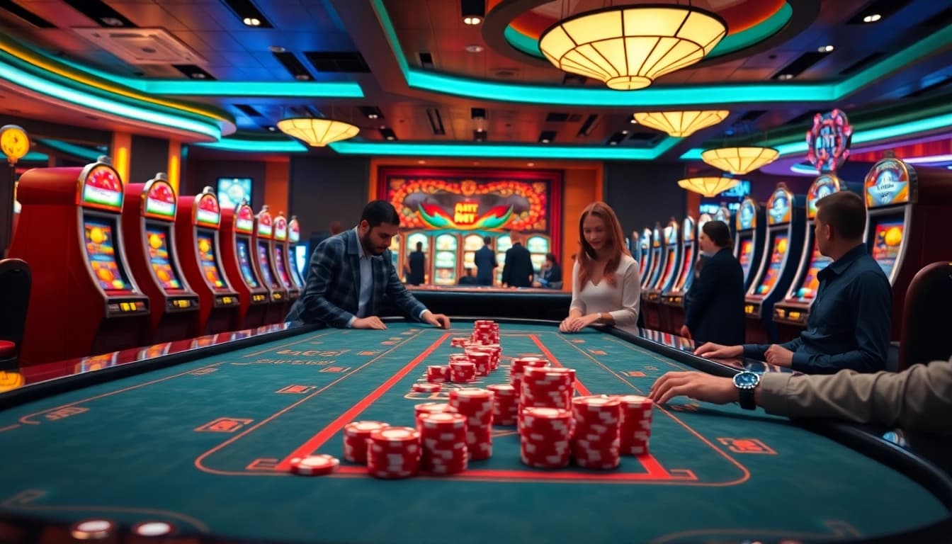 Immersive casino gameplay with dynamic game ai enhancing player experience.