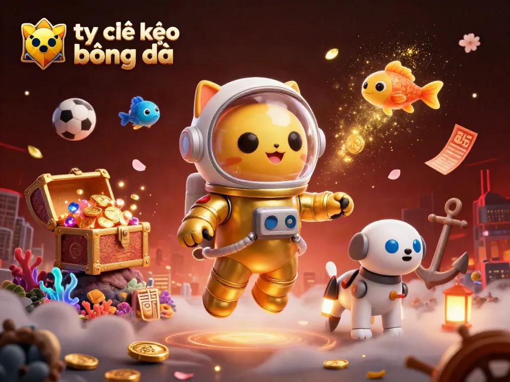 Engage with tỷ lệ kèo bóng đá through vibrant sports betting illustration featuring unique characters.