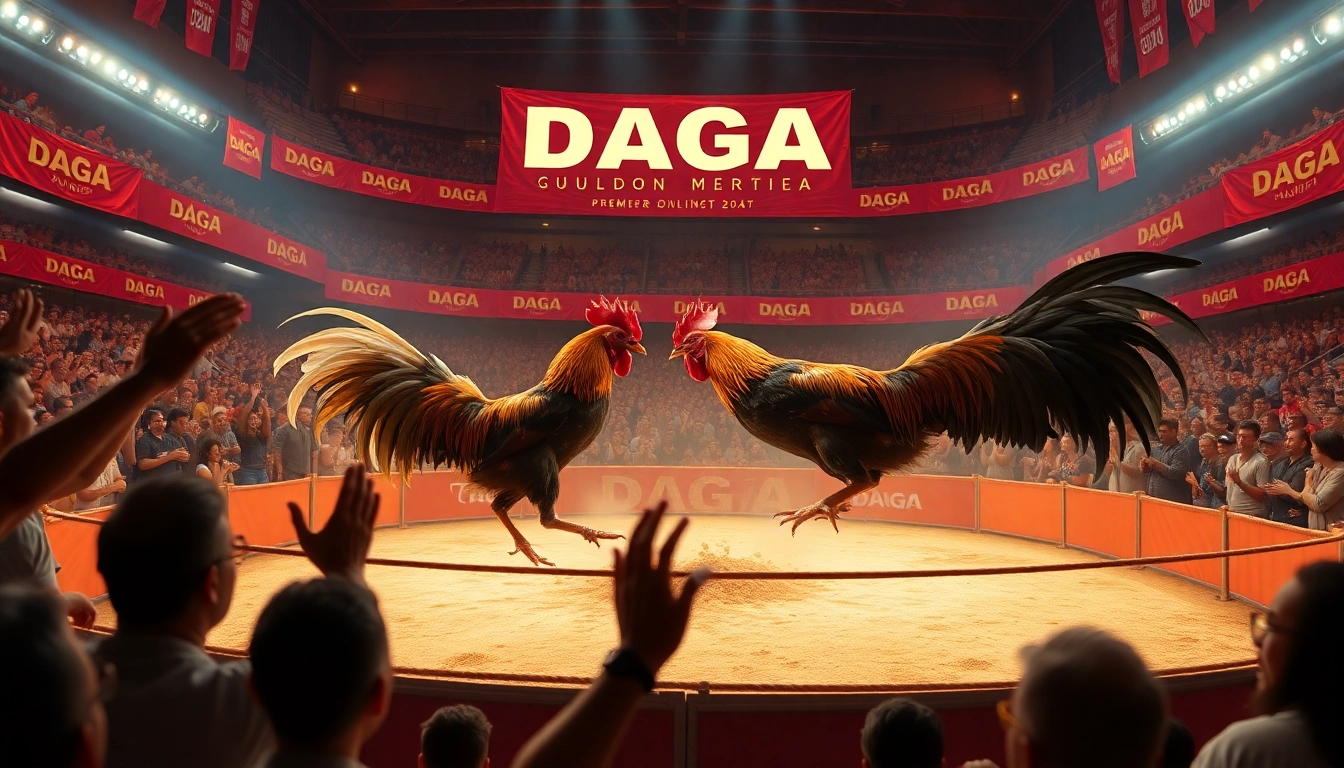Live cockfighting at DAGA showcasing thrilling matches for betting enthusiasts.