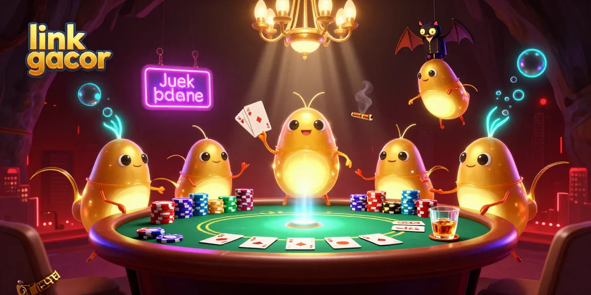 Play with link gacor enhanced casino atmosphere illuminated by bioluminescent glowworms and a bat dealer for an engaging experience.