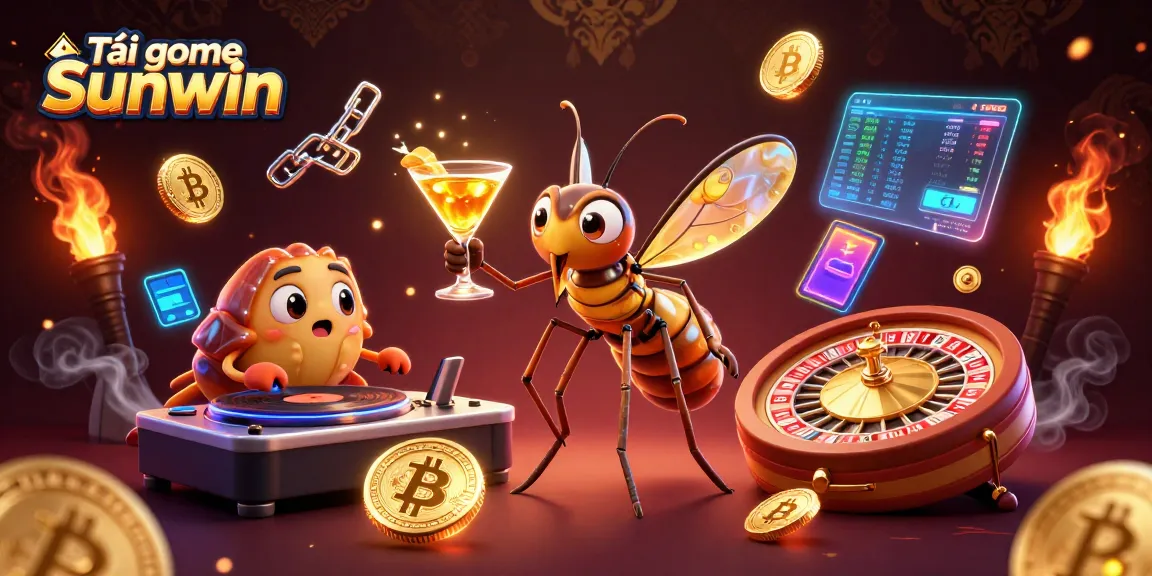 Experience vibrant gaming with Tải game Sunwin, featuring a dynamic casino scene.