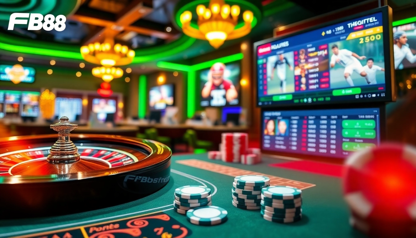 Thể Thao FB88 showcases an exhilarating online sports betting experience with casino elements.