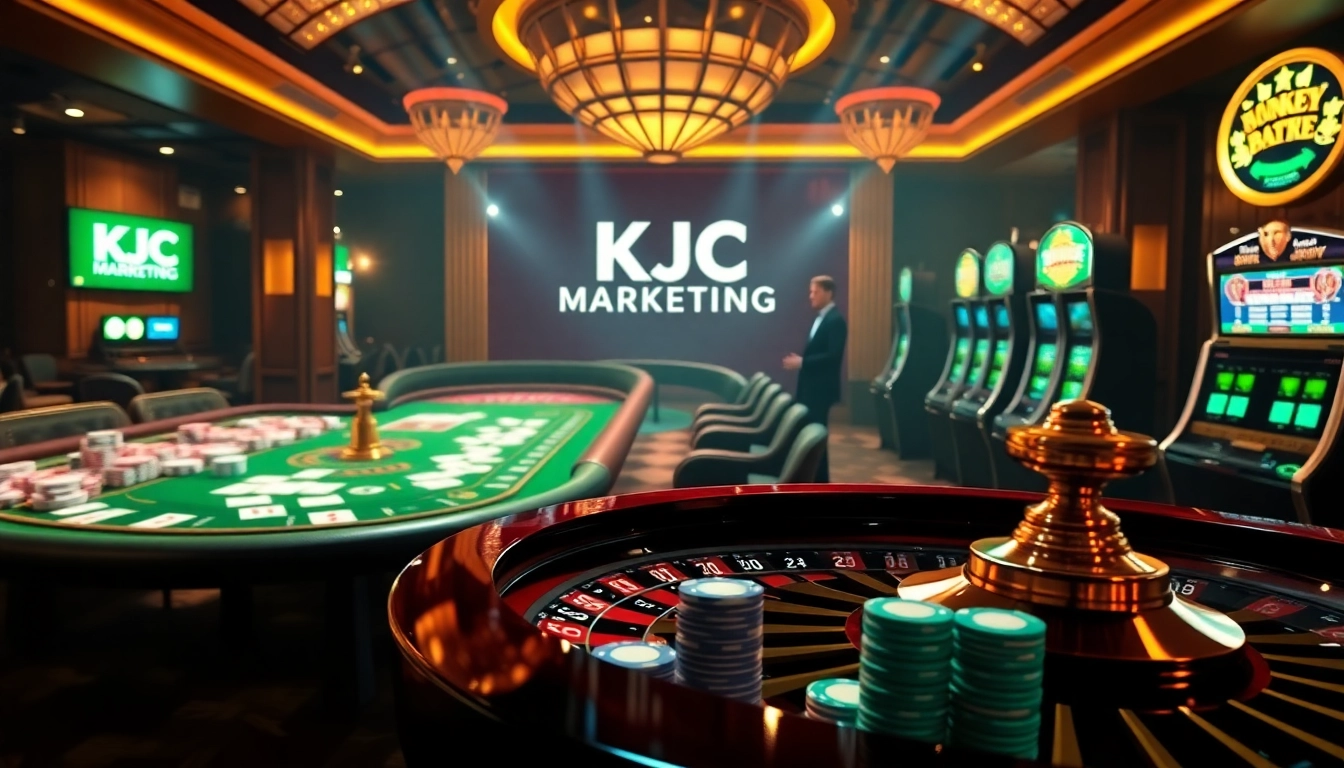 KJC MARKETING enhances the casino experience with vibrant table games and luxurious ambiance.