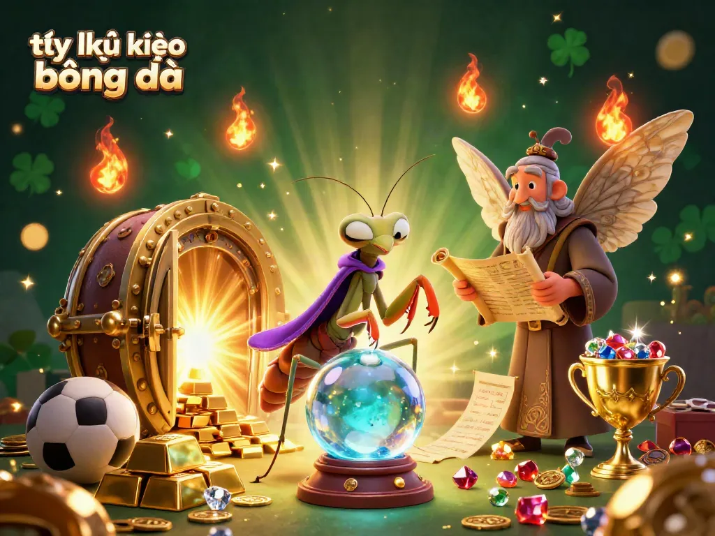 Engage in tỷ lệ kèo bóng đá with dynamic sports betting elements and enchanting characters.