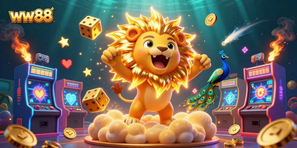 Experience thrilling gambling at ww88 with vibrant gaming elements in a stunning casino scene.