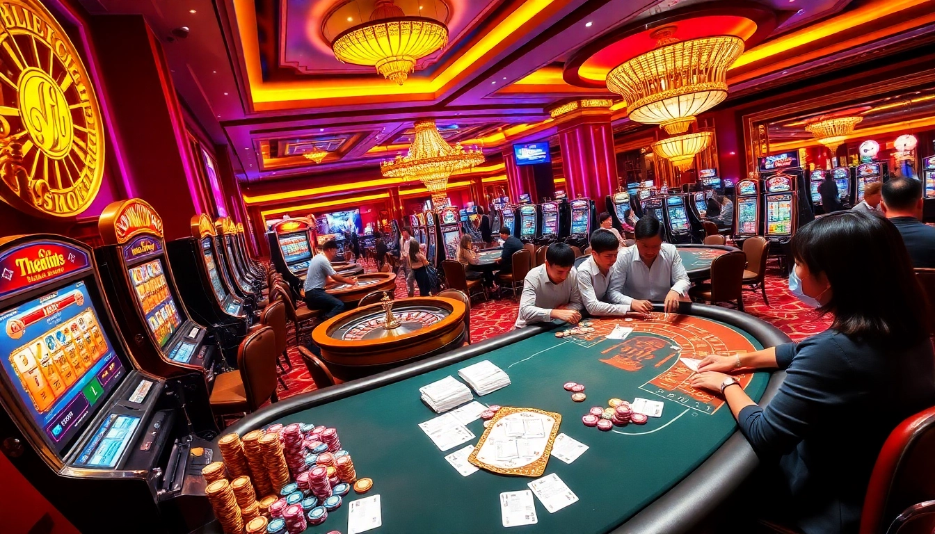 Experience the excitement of gambling at trang chủ PS99 with vibrant casino gaming elements.