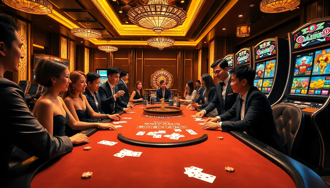 Experience the thrill of vin777 vietnam with poker chips and cards at an exciting casino table.