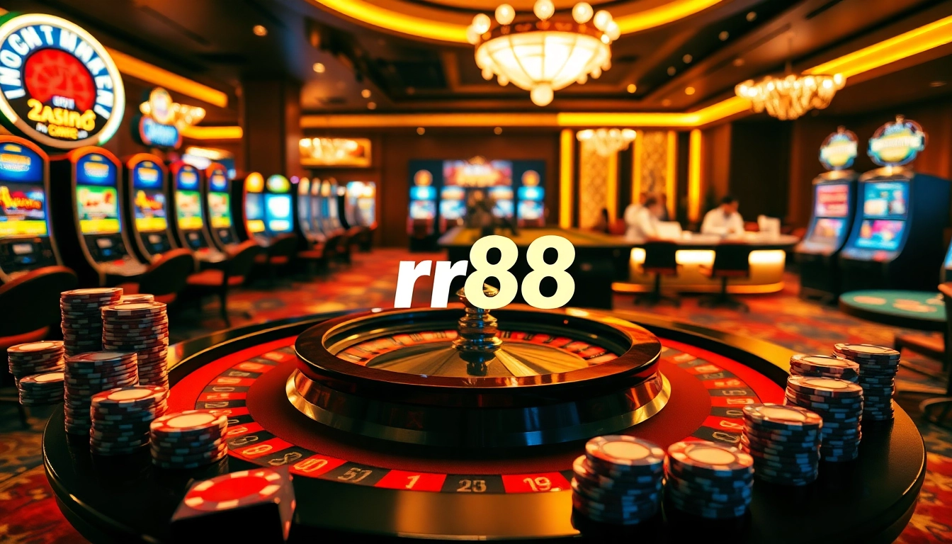 Experience thrilling wins at rr88 casino with vibrant slot machines and poker games.