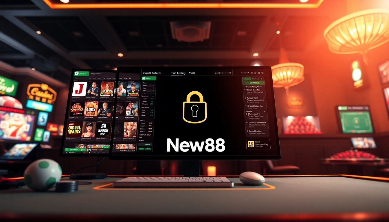 New88 online betting interface showcasing a vibrant gaming experience with secure features.
