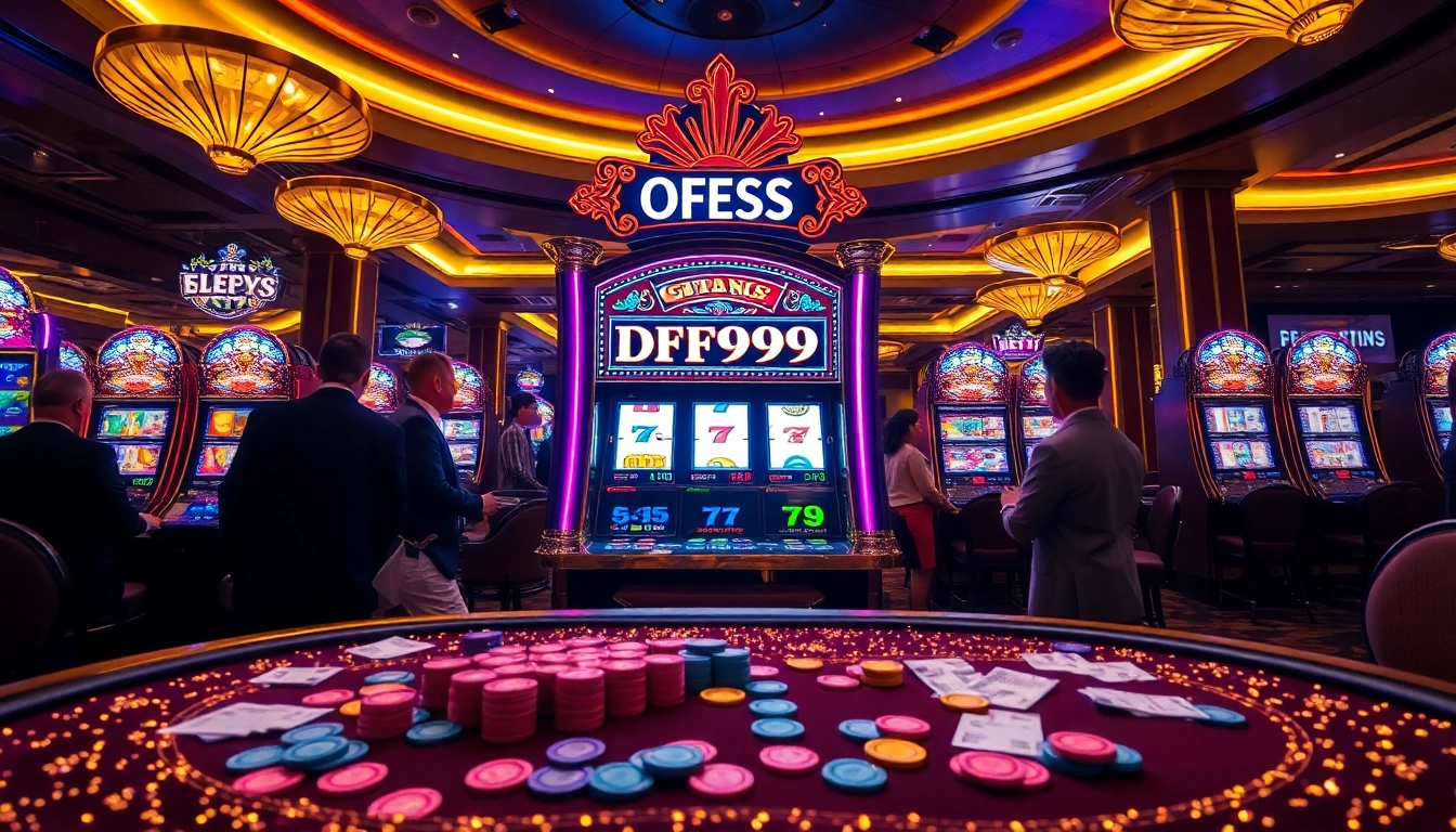 Spin the DF999 Slot for thrilling wins amid vibrant casino excitement.