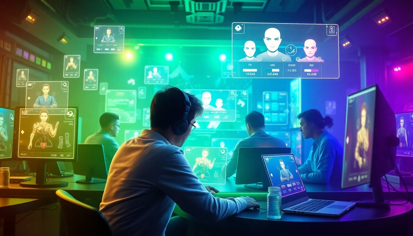 Engaging online card game experience at gamebaidoithuong.com.vc with dynamic visuals and players.