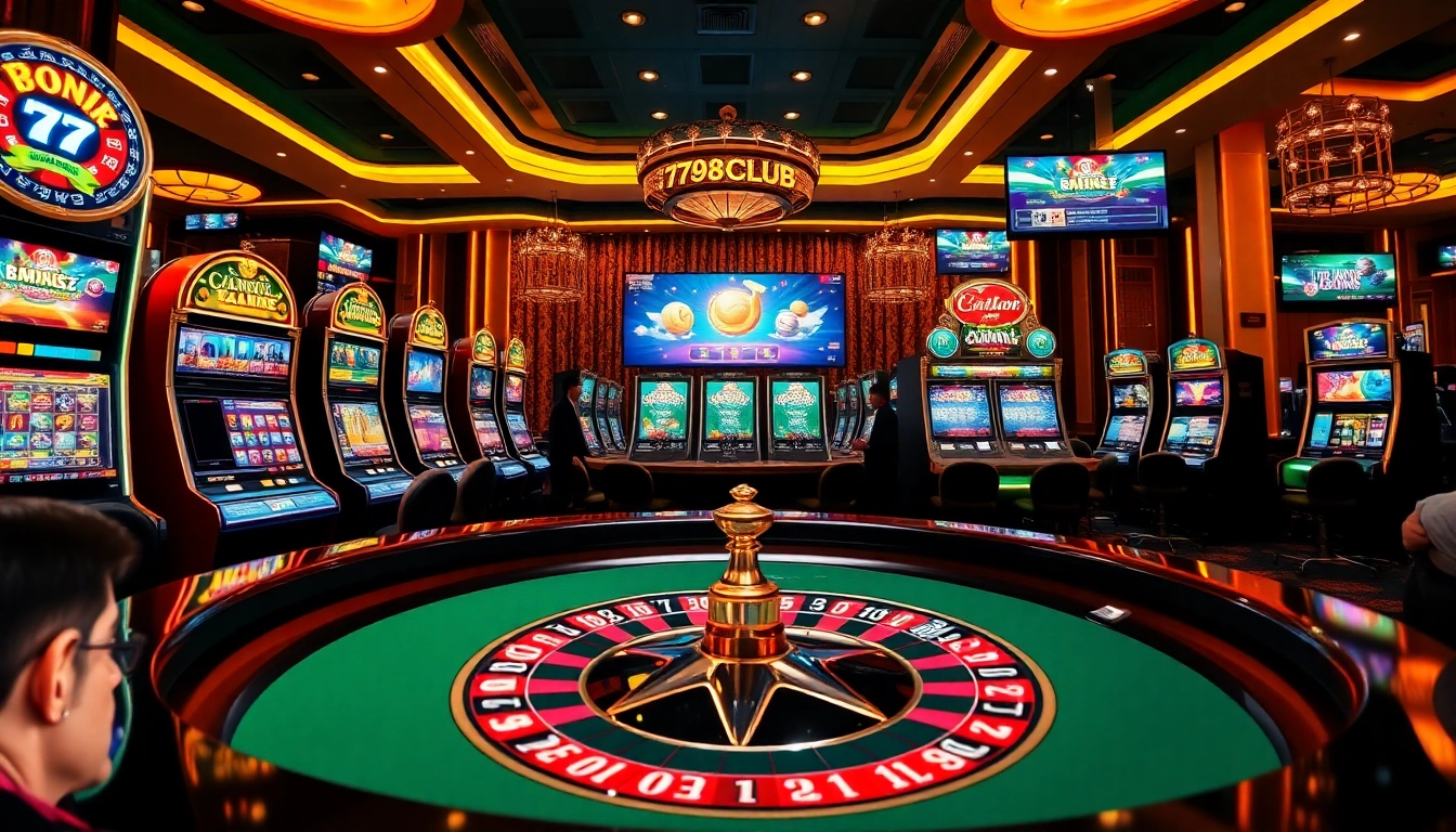 Experience the excitement of 789CLUB with vibrant slot machines and immersive casino games.